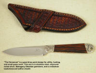 "The Horseman" was designed for horseback, and is a simple, clean, utilitarian knife great for many cutting chores