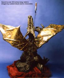 The Dragon is my own sculptural work, one of a kind, and the mold was destroyed after it was created