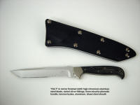 PJLT, the most popular combat, rescue, tactical tanto blade knife in mirror finished stainless steel blade