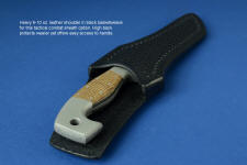 Tactical Leather Sheath for quiet, subdued operations or traditional carry