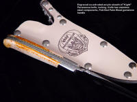 "Kight" United States Air Force Pararescue commemorative in co-extruded acrylic engraved locking sheath 