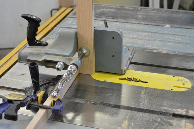 Tenoning Jig used on Delta Table saw