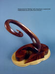 "Bulldog"  display stand of hand-carved American Black Walnut and Poplar