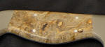 Gray Stabilized Box Elder Burl Knife Handle